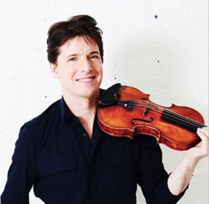 Joshua Bell with a violin